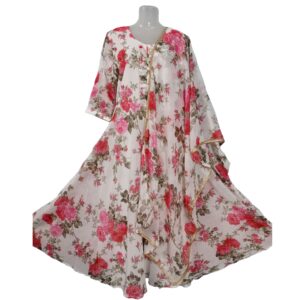Elegant Fancy Women's Kurti 2-Piece Set–Kurti with Shawl