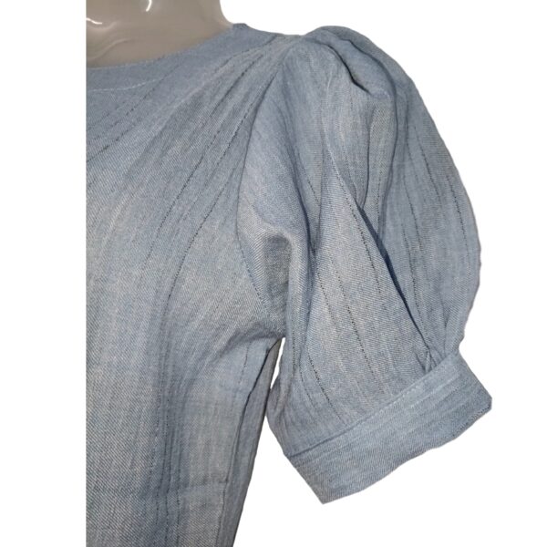 Bifa Brand Women's Top with Aari Design with Puff Sleeves