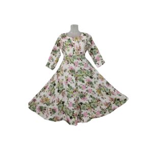 womens button design kurti