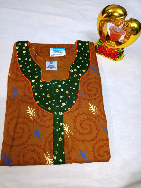 Premium Cotton Nighty for Women with zip-XL