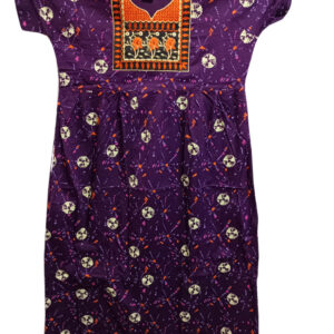 Premium Cotton Embroidery nighty
