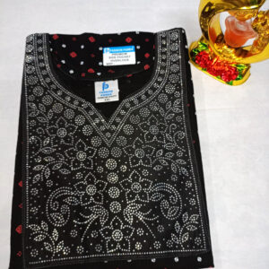 Cotton Stone Work Nighty for Women