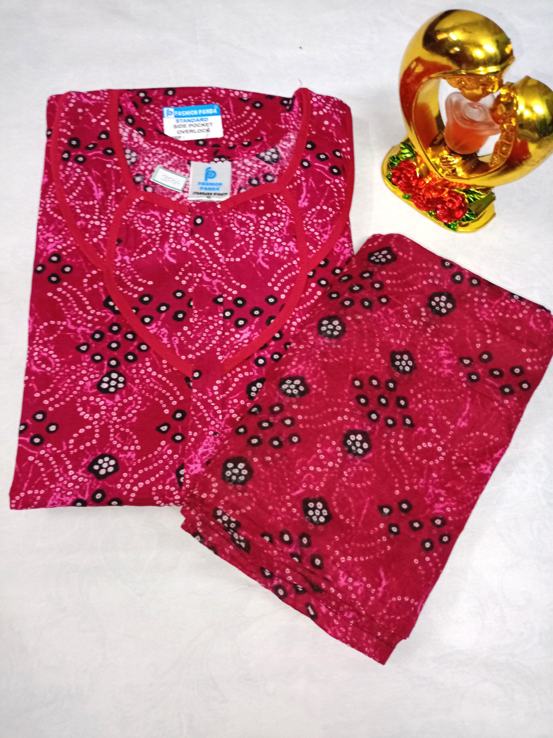 Cotton dupatta nighty for Women