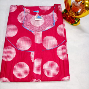 Cotton Nighty for Women with zip